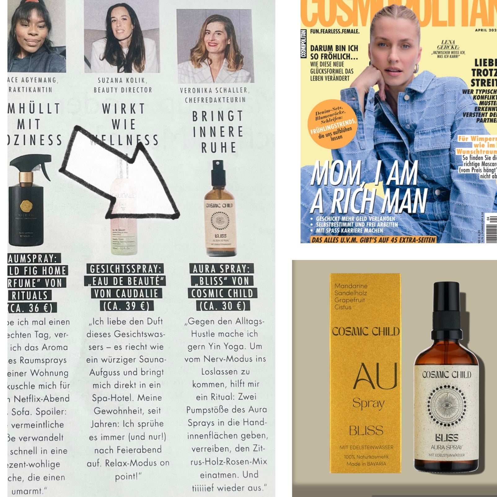 Unser Aura Spray in der Cosmopolitan