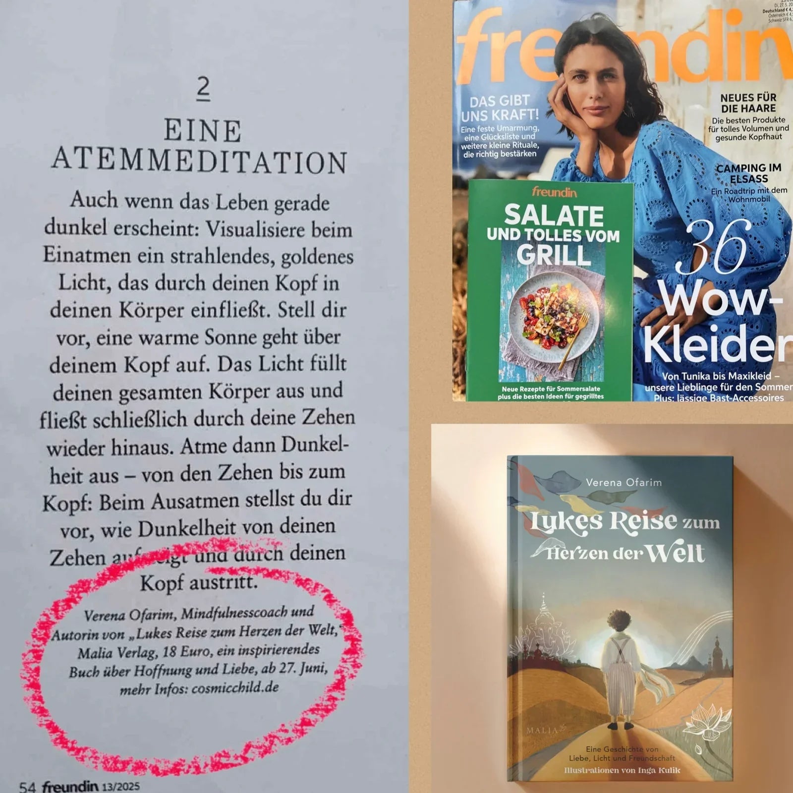 Veröffentlichung in der Zeitschrift Freundin (Mai 2025) – Mein Beitrag zu „Das gibt uns Halt“