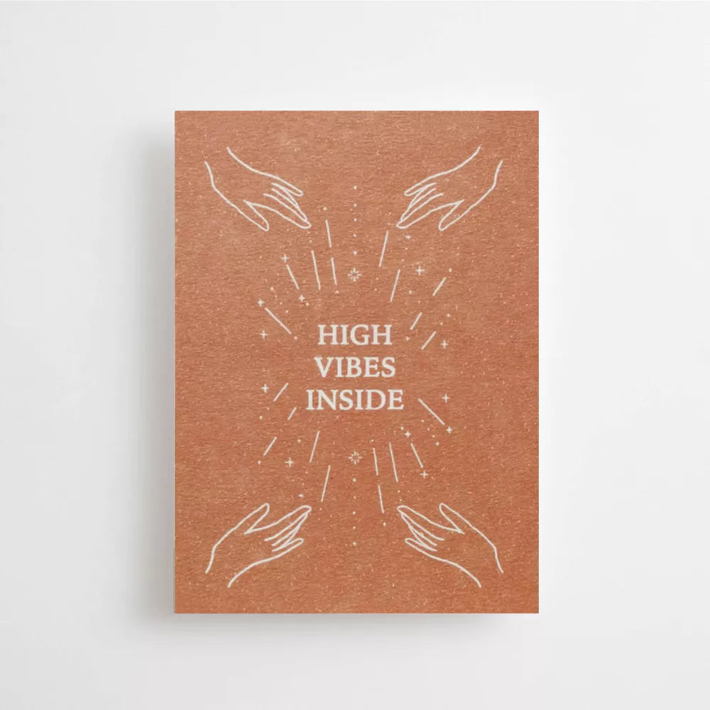 Postkarte, Anna Cosma, yin und Yang, Geschenk, Papeterie, cosmic child, high vibes inside
