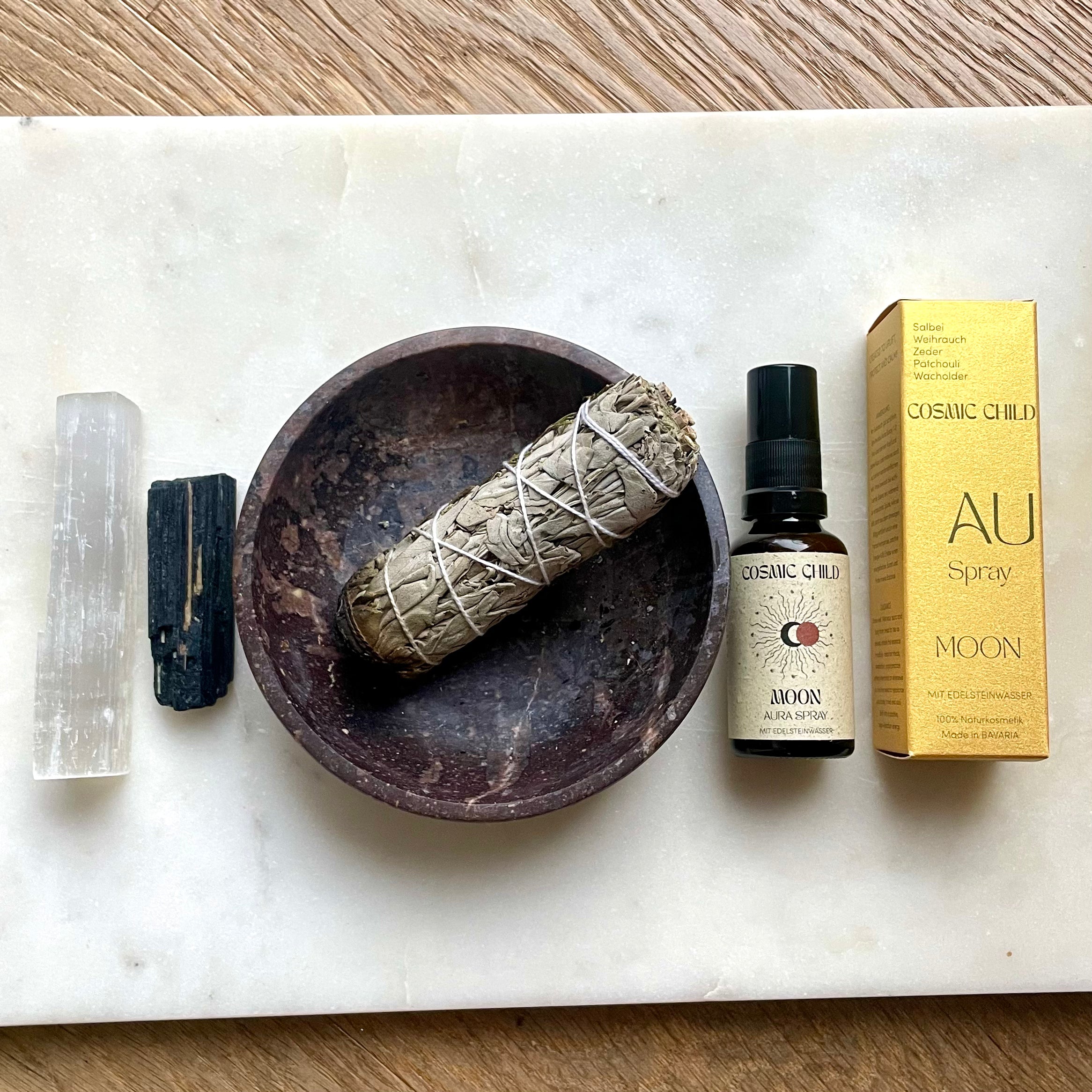Sacred Energy Kit - Salbei, Selenit und Turmalin