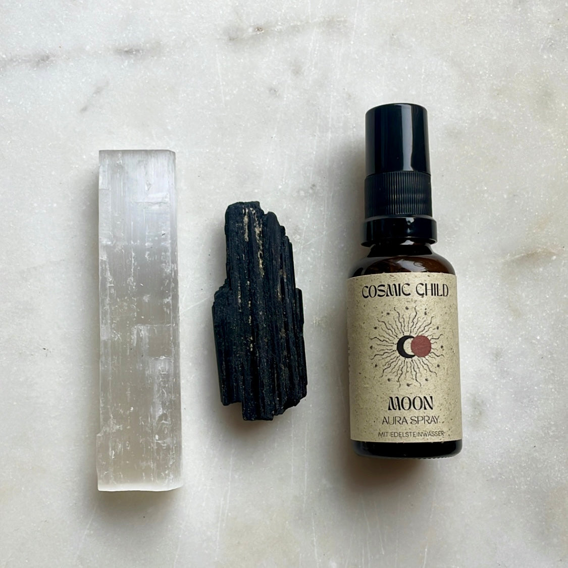 Schwarzer Turmalin Schutzstein