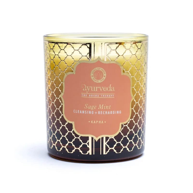 Duftkerze, Ayurveda, Ayurveda duftkerze, Geschenk, cosmicchild, Wohlbefinden, Einrichtung, Rose, Jasmin, Kerze, Lavendel, Salbei, Minze