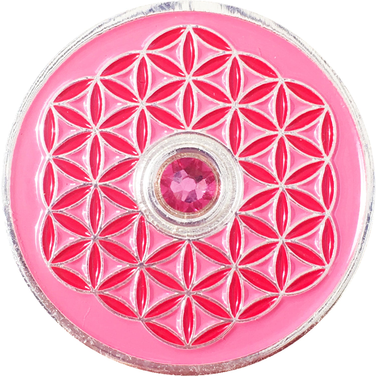 Cosmic_Child_by_Verena_Ofarim_Glücksbringer_Taler_Lebensblume_Rot_und_Pink