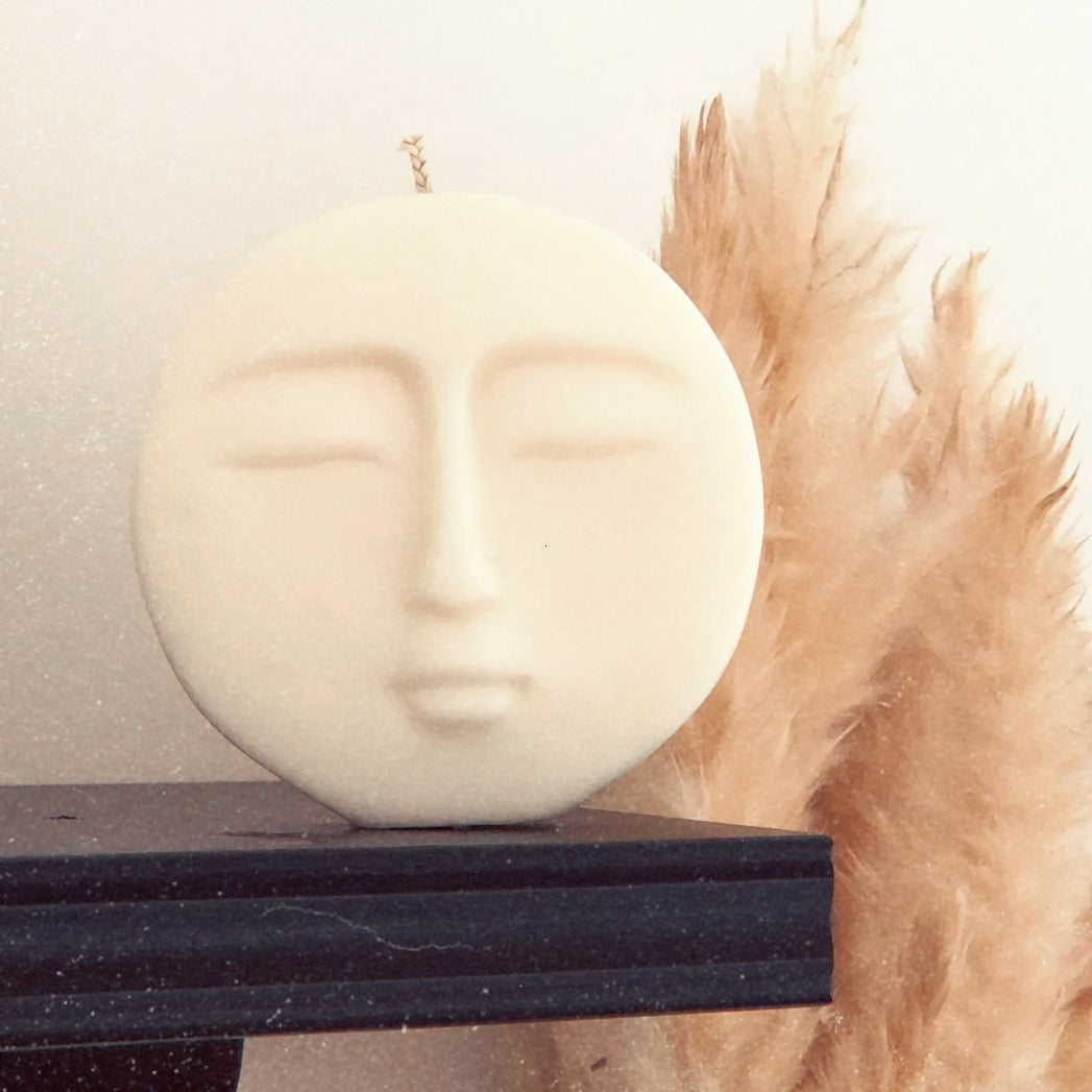 Kerze, cosmic child, moon, Mond, Vollmond