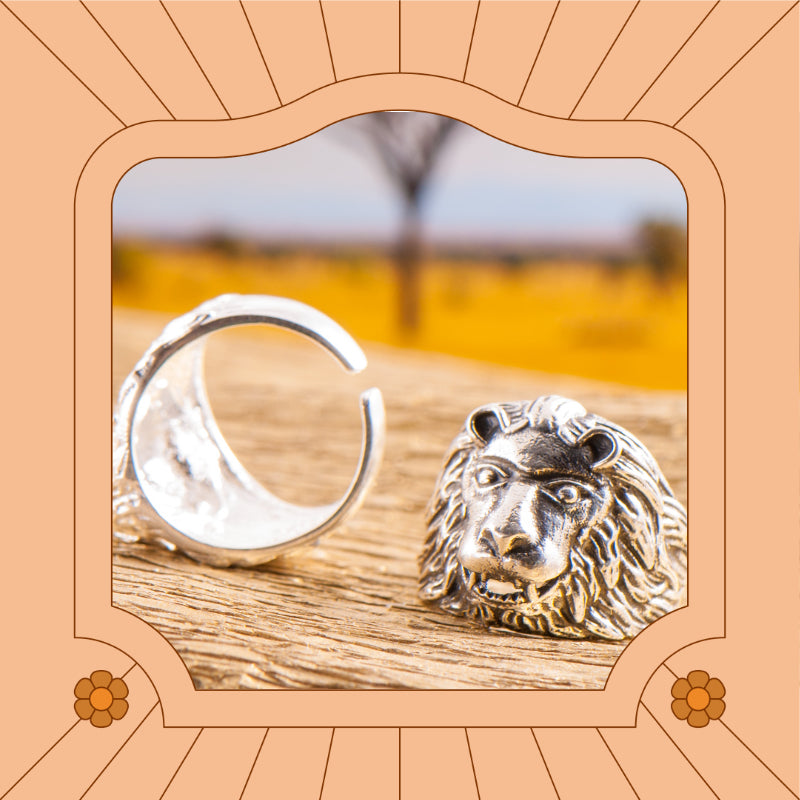 Cosmic_Child_by_Verena_Ofarim_Schmuck_Ring_Löwe_Silberfarbig
