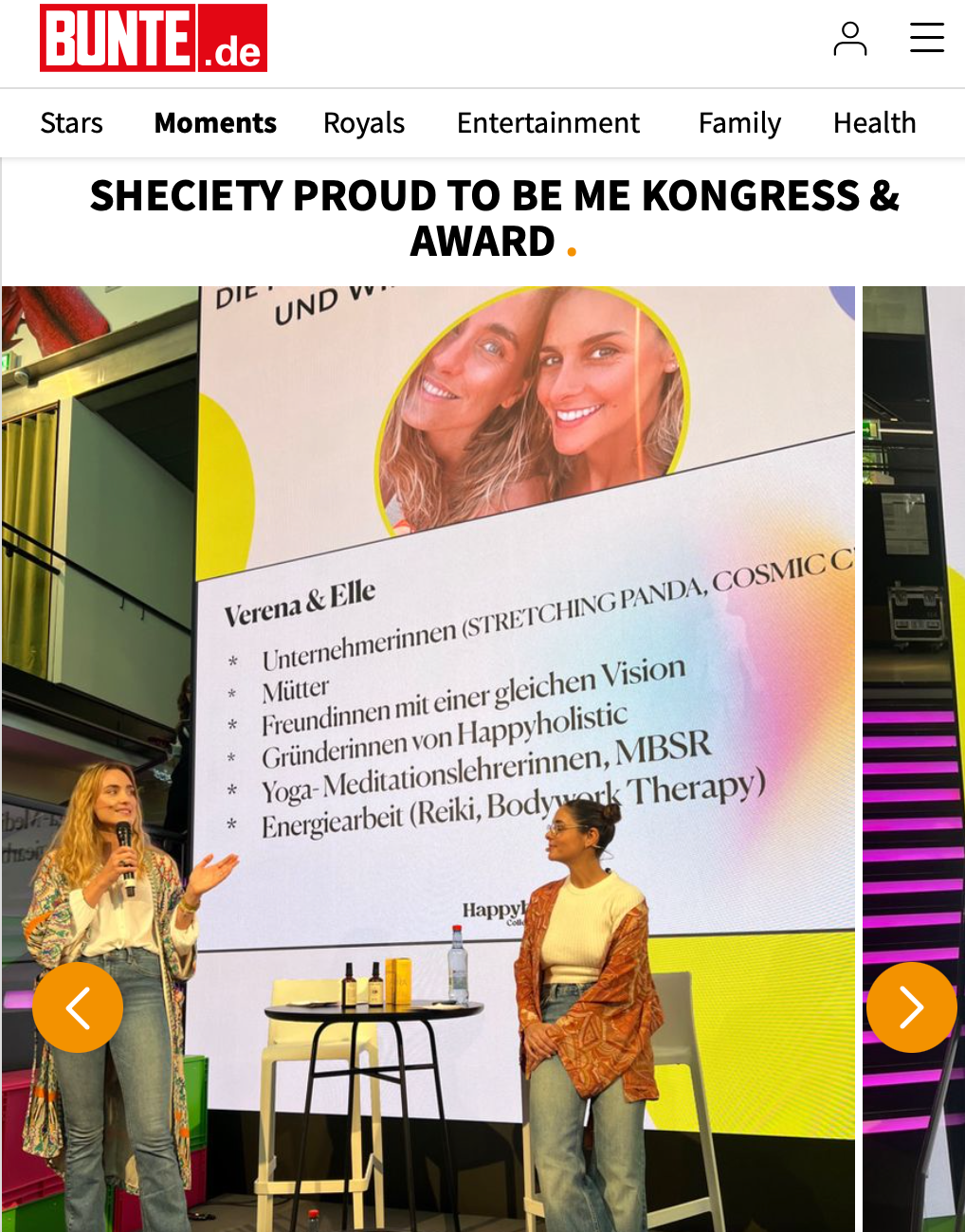 Verena Ofarim gibt Energie Workshop auf dem PROUD TO BE ME Kongress & Award