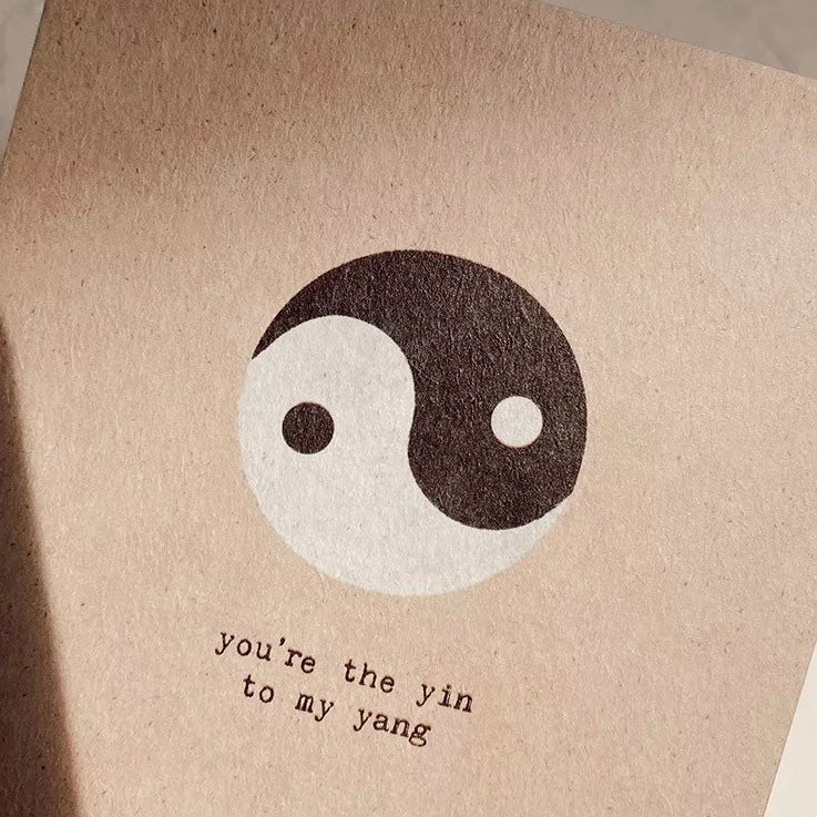 Postkarte, Anna Cosma, yin und Yang, Geschenk, Papeterie, cosmic child 