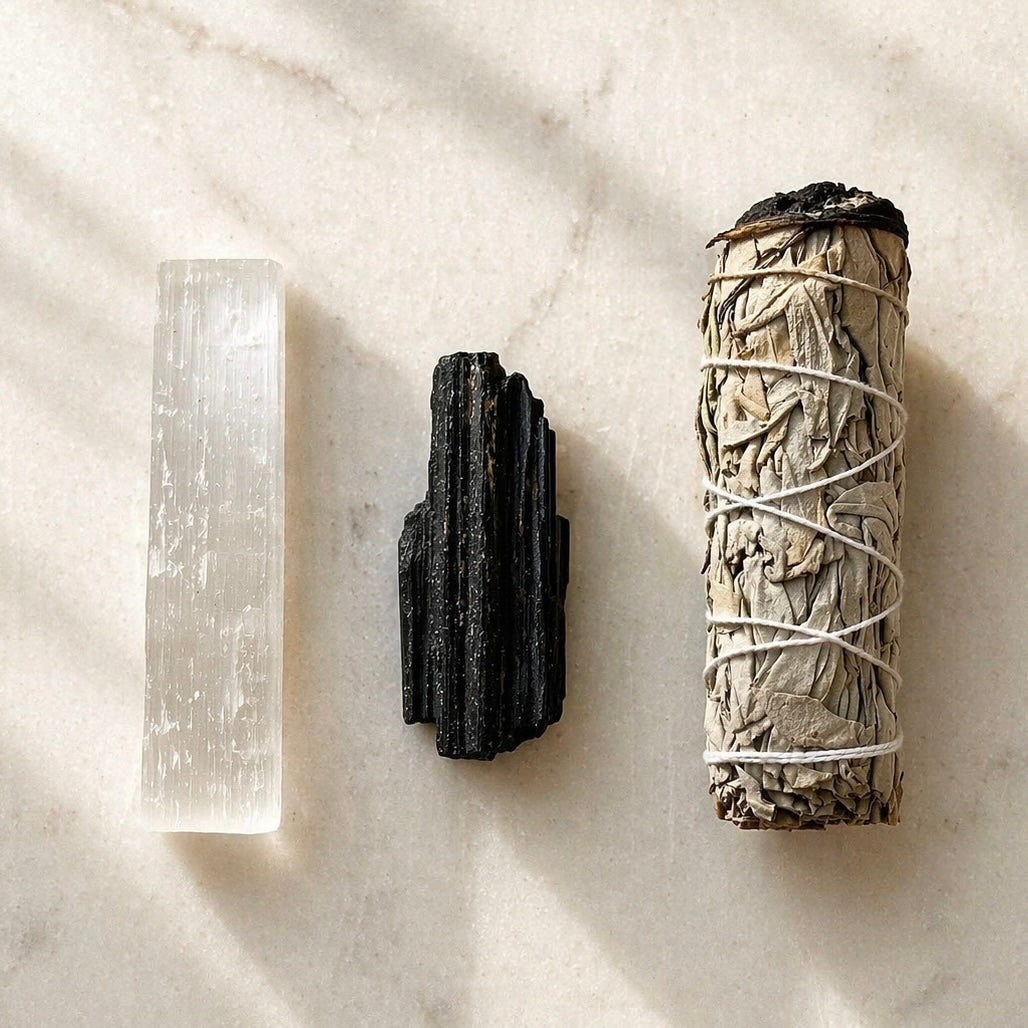 Sacred Energy Kit - Salbei, Selenit und Turmalin