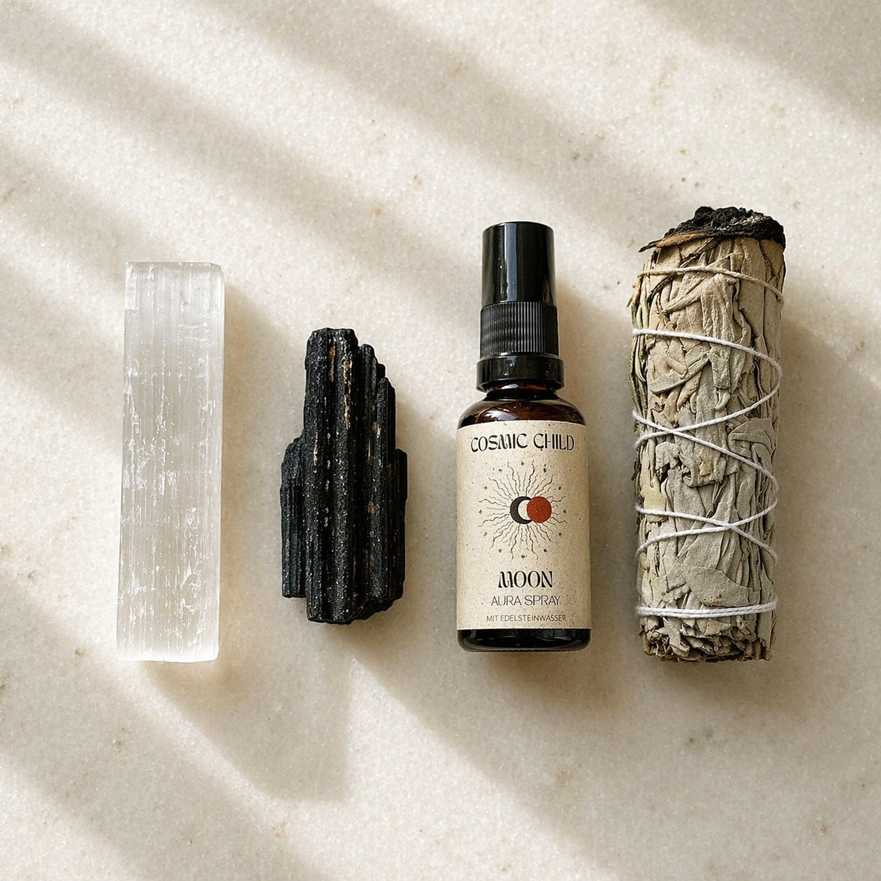 Sacred Energy Kit - Salbei, Selenit und Turmalin