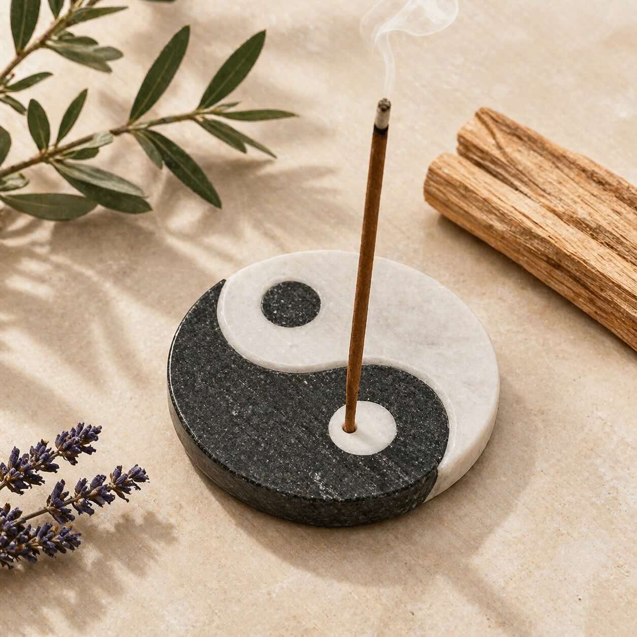 Räucherstäbchenhalter Yin und Yang