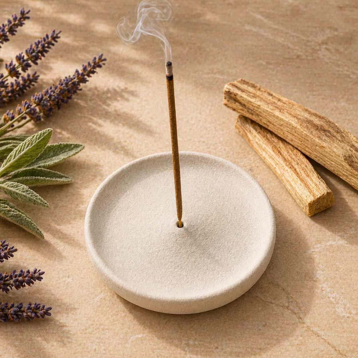 Räucherstäbchenhalter aus Stein